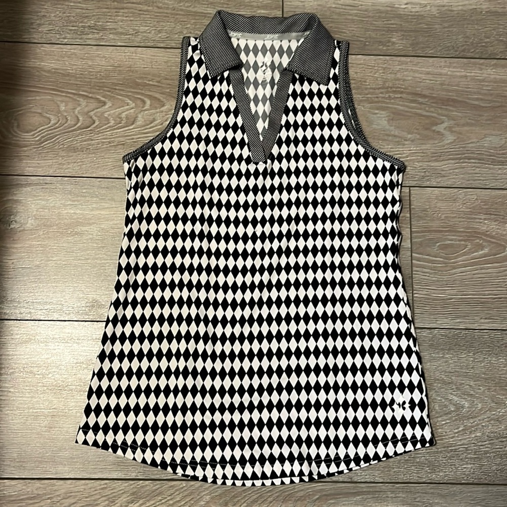 EUC Jofit athletic top size small black/white